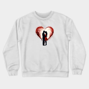 Forever Carried by the Red - Romantic Valentines Day Crewneck Sweatshirt